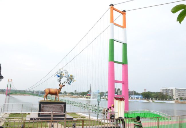 Komati Cheruvu Suspension Bridge Siddipet