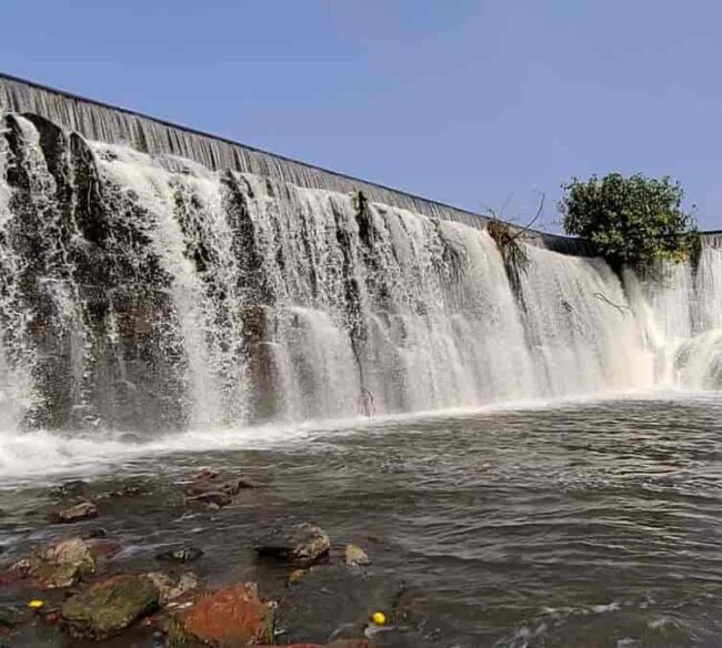 Highway waterfalls