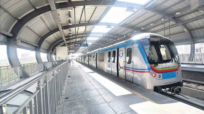 Metro Station in Hyderabad