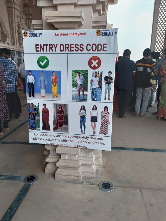 Statue of Equality Dress Code