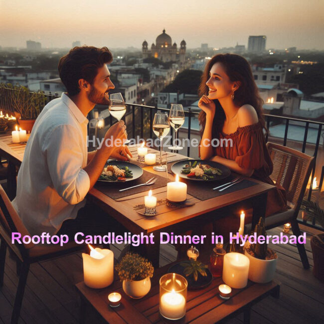 Rooftop Candlelight Dinner in Hyderabad